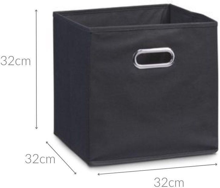 Zeller Koszyk Do Przechowywania Organizer Czarny 32X32X32 Cm
