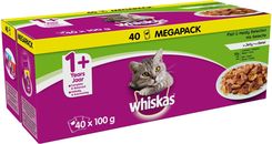 Whiskas Adult Smaki Rybne I Tradycyjne Saszetki 40X100G - Karmy dla kotów