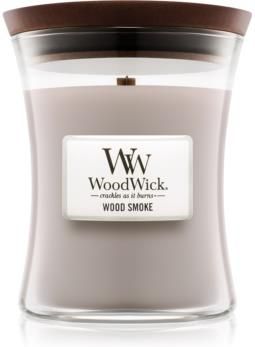 Woodwick Wood Smoke Warm Woods 275 g średnia świeczka zapachowa