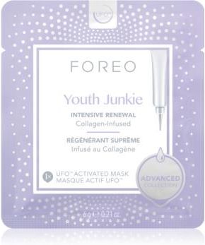 FOREO UFO Youth Junkie intensywnie odżywcza maska o działaniu przeciwzmarszczkowym 6x6g