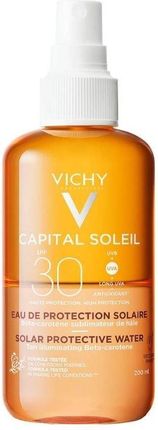 Vichy Capital Soleil Ochronna woda solarna przyspieszająca opalanie z beta karotenem SPF30 200ml