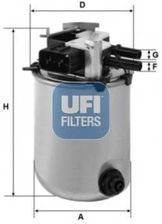 Ufi Filtr Paliwa 24.095.01 - Filtry paliwa
