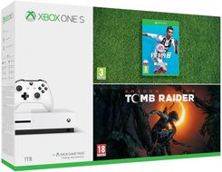Zdjęcie Xbox One S 1TB Biały + Shadow of the Tomb Raider + Fifa 19 - Zielona Góra