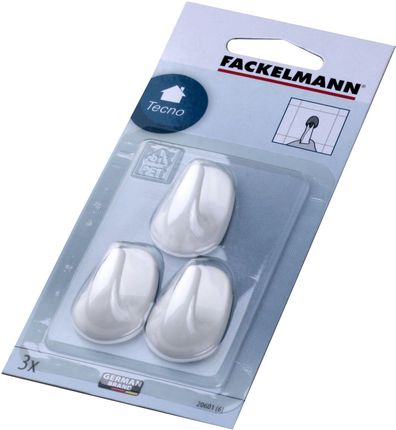 Fackelman Fackelmann 3 Haczyki Owalne Biale 4Cm - 20601