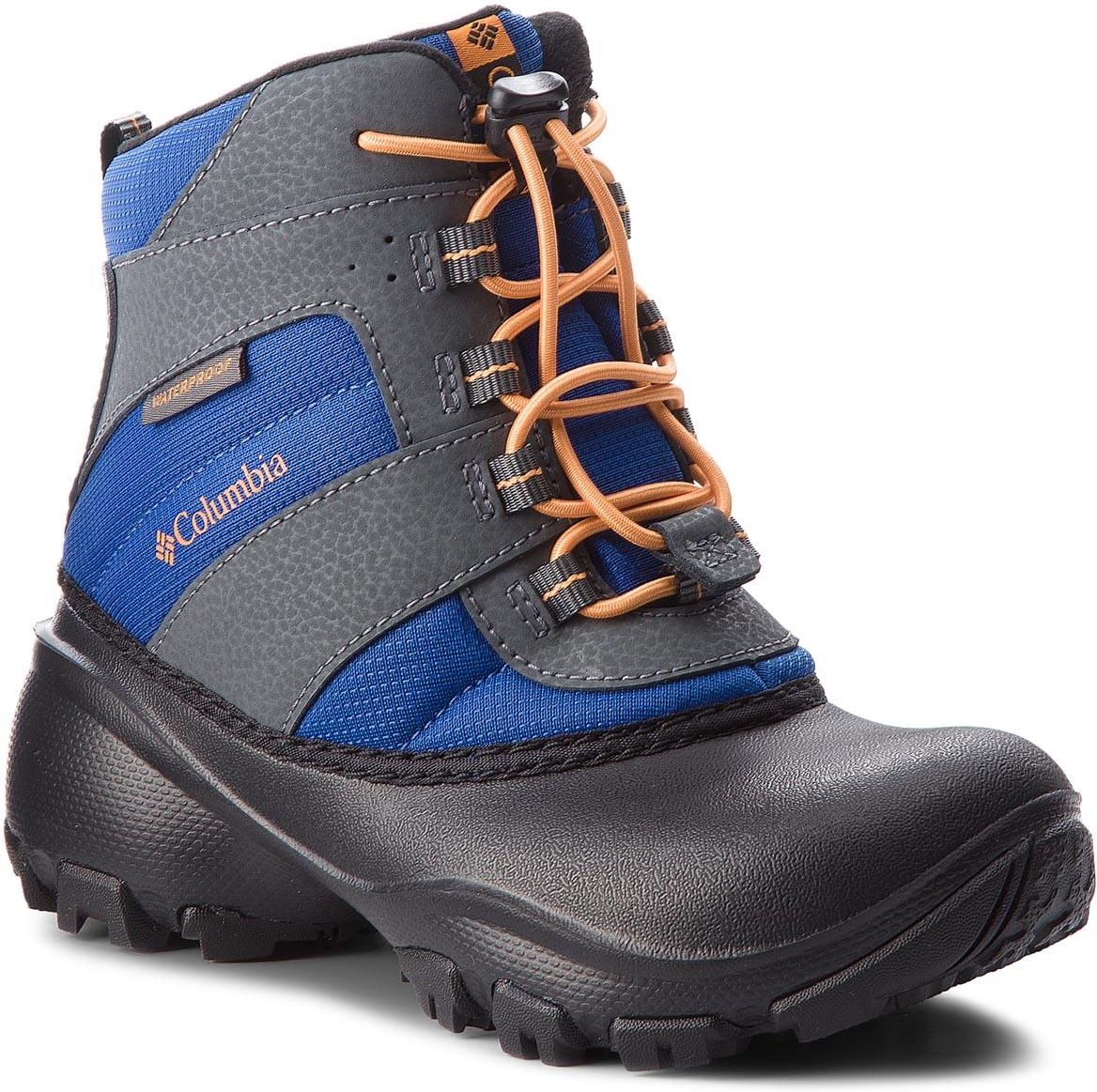 Botas De Nieve Columbia Youth Rope Tow™ Iii Waterproof 1637851 Dark Grey/ Mountain Red 089