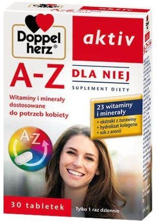 Doppelherz Aktiv A-Z Dla Niej witaminy i minerały dla kobiet 30 tabl