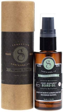 Suavecito Premium Blends Ivory Bergamot Beard Oil olejek do brody 30ml