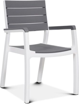Keter Krzesło Sztaplowane Torino Biały Jasny Szary Bk004508