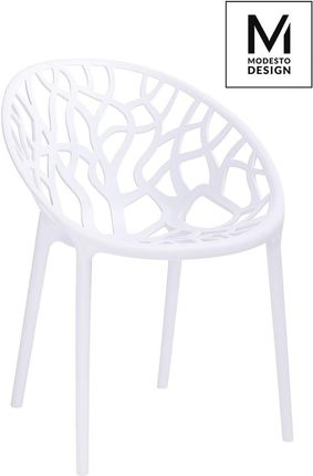 Modesto Design Modesto Krzesło Koral Białe Polipropylen C1024White