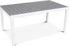 Curver Stół Torino Biały Jasny Szary
