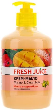 Fresh Juice Kremowe mydło Mango & Carambola z olejkiem kameliowym 460ml