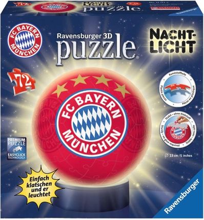 Ravensburger Puzzle 3D Lampka Kula Bayern Monachium 121779