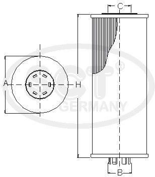 SCT Germany Filtr oleju - SH446P