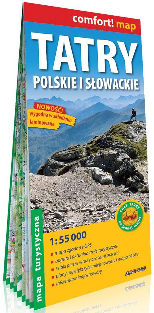 Comfort Map Tatry Polskie I S owackie Laminowana Mapa Turystyczna W 