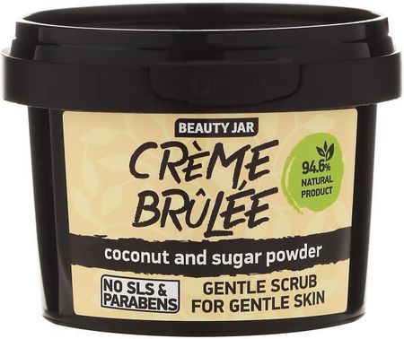 Beauty Jar Delikatny Scrub Do Twarzy Do Skóry Delikatnej Wiórki Kokosowe Creme Brulee 120 g
