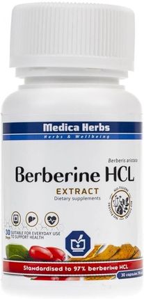 Medica Herbs Berberyna HCL wyciąg 516mg 30kaps.