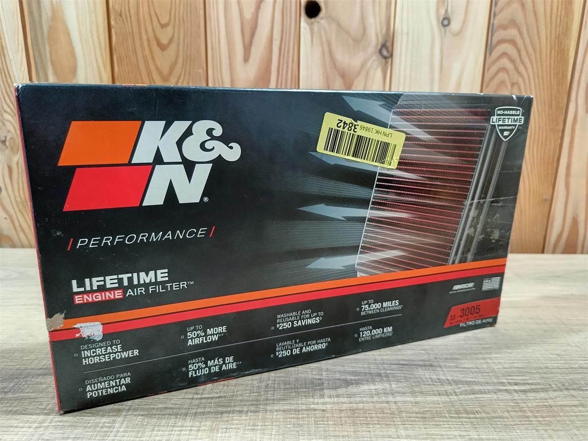 K&N 33-2830 Performance Replacement Panel Air Filter Element