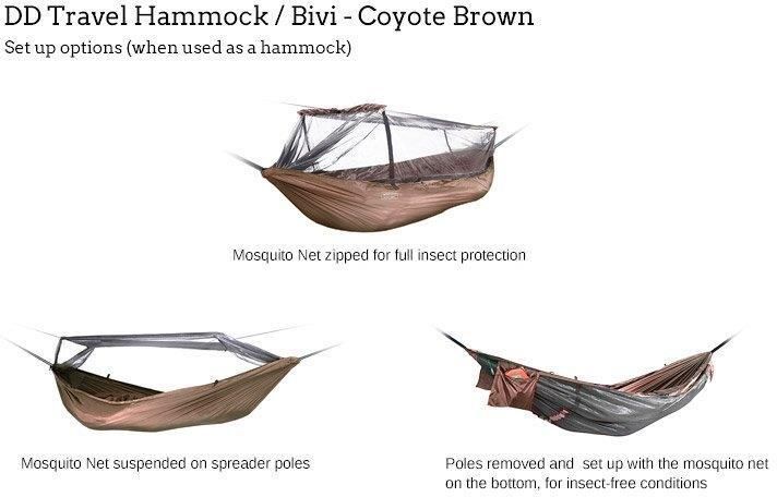 Dd Hammocks Travel Bivi Coyot Brown Coyot Brown - zdjęcie 7 Dd Hammocks Travel Bivi Coyot Brown Coyot Brown