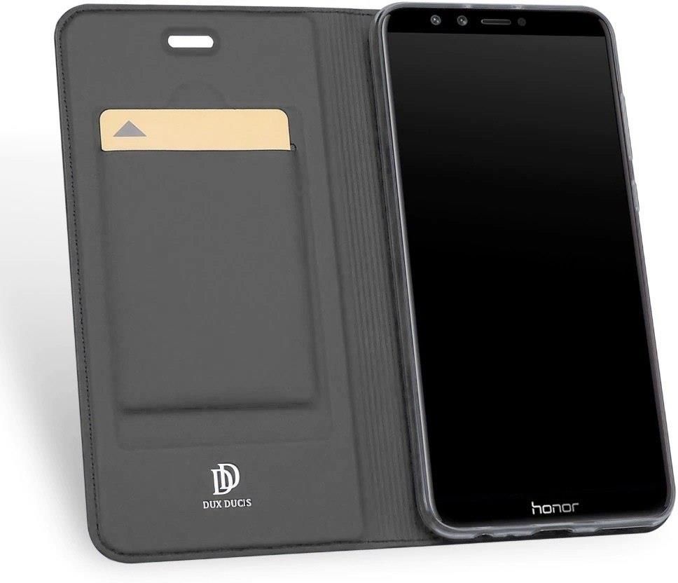Custodia Portafoglio In Similpelle Effetto Scamosciato Per Huawei Honor Note 10 - Flip Cover Magnetica Con Tasche Per Carte E Funzione Stand (Marrone) - 2