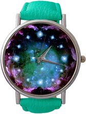 Skórzany zegarek z dużą tarczą Kosmos