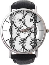Skórzany zegarek z dużą tarczą Koronka - Zegarki na rękę handmade