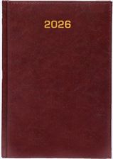 Zdjęcie Kalendarz 2026 dzienny A5 Baladek bordowy - Szamotuły