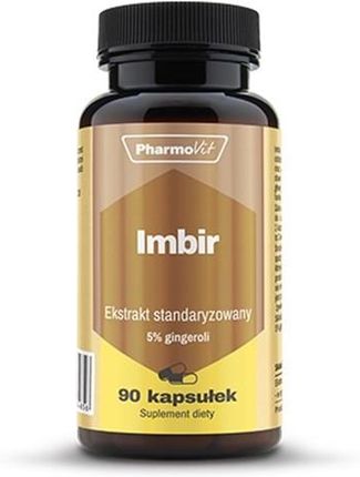 Pharmovit Imbir standaryzowany 5% gingeroli ekstrakt 400mg 90kaps.