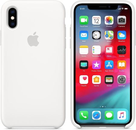 Apple iPhone XS Silicone Case biały (MRW82ZMA)