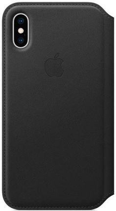 Apple iPhone XS Leather Folio czarny (MRWW2ZMA)