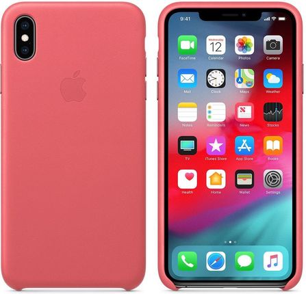 Apple iPhone XS Max Leather Case Peony różowy (MTEX2ZMA)