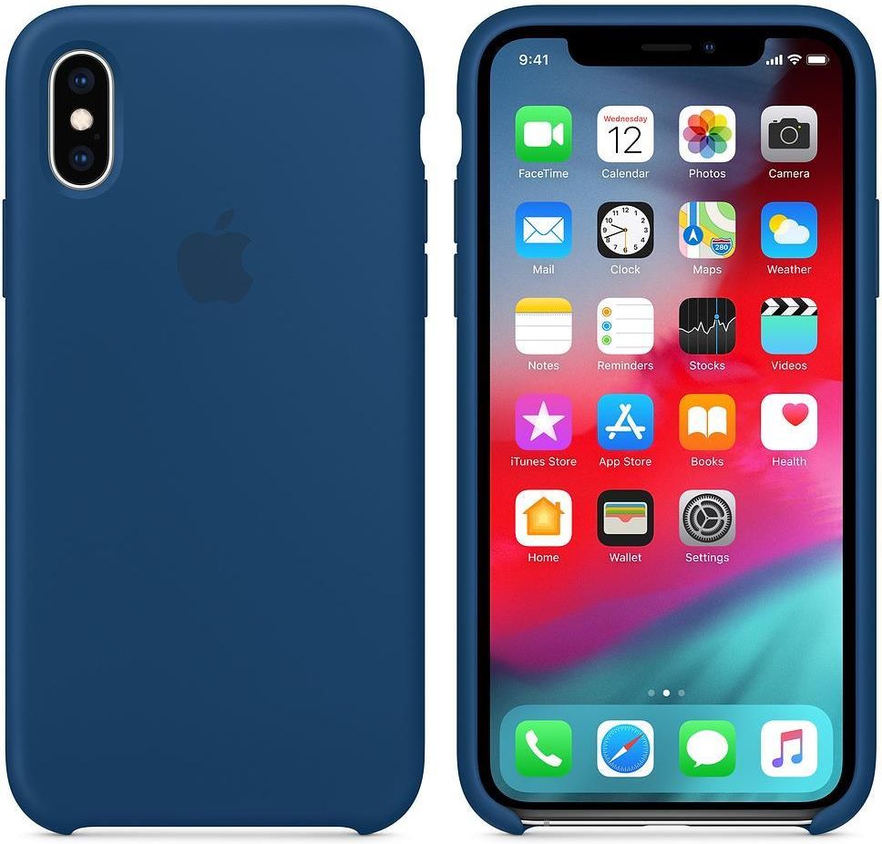 Apple iPhone XS Silicone Case niebieski Horizon (MTF92ZMA) Etui na