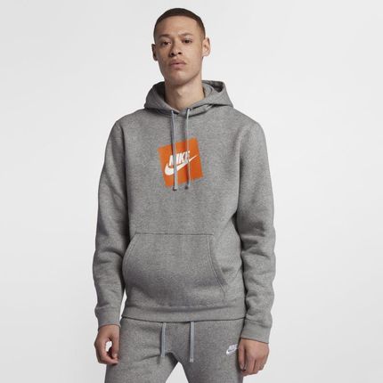 Męska dzianinowa bluza z kapturem Nike Sportswear - Szary