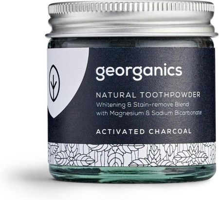 Georganics proszek do czyszczenia zębów Activated Charcoal 60ml