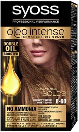 Syoss Oleo Intense farba do włosów trwale koloryzująca z olejkami 8-60 Miodowy Blond 115ml