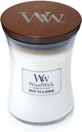 Woodwick Candle Świeca Zapachowa Średnia White Tea&Jasmin 275g