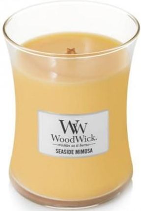 Woodwick Candle Świeca Zapachowa Średnia Seaside Mimosa (255)
