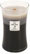 Woodwick Candle Trilogy Zapachowa Świeca Duża Warm Woods (340)
