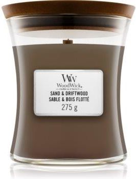 Woodwick Candle Średnia Zapachowa Świeca Sand & Driftwood (796)