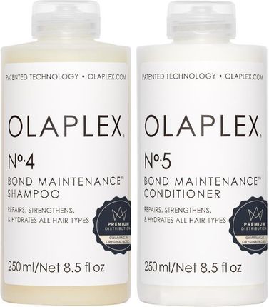 Olaplex Bond Maintenance Zestaw Olaplex No. 4 szampon odbudowujący 250ml + Olaplex No. 5 odżywka odbudowująca 250ml