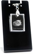 Crystal Animals Angora Turecka Kryształowy Naszyjnik Z Wizerunkiem