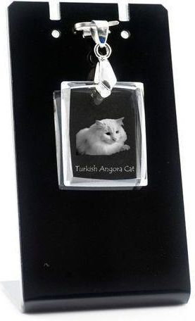 Crystal Animals Angora Turecka Kryształowy Naszyjnik Z Wizerunkiem