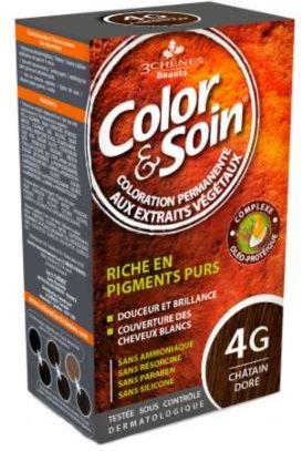 Les 3Chenes Color&Soin Farba Do Włosów 4G Złocisty Orzech Laskowy 135 ml