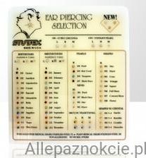Zdjęcie Studex Wzornik Kolczyków Złotych Bez Podstawki - Łask