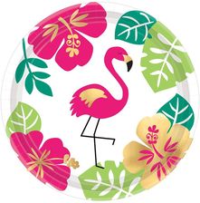 Zdjęcie Amscan Talerzyki Hawajskie Aloha 18 Cm 8szt - Pabianice