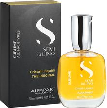 Alfaparf Semi di Lino Sublime płynne kryształki do wszystkich rodzajów włosów 30ml - Olejki i serum do włosów