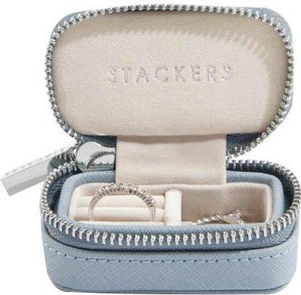 Pudełko podróżne na biżuterię Travel Mini Stackers dusky blue