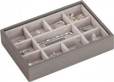 Stackers Pudełko Na Biżuterię 11 Komorowe Mini Szarobeżowe (70808)