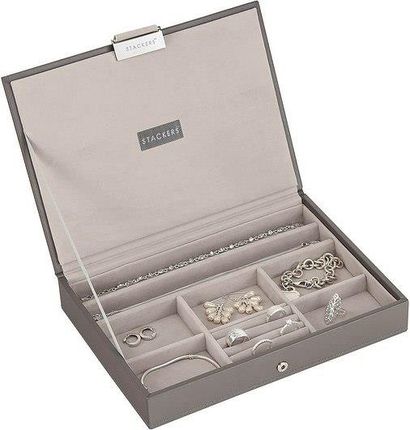 Stackers Pudełko Na Biżuterię Z Pokrywką Classic Szarobeżowe (70962)