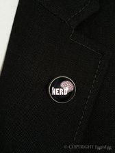 Zabawna wpinka do marynarki Nerd