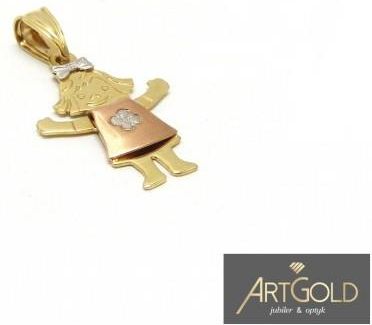 Artgold Wisiorek Złoty 585 - Dziewczynka Za1841A